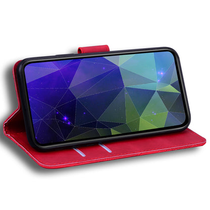 PU Leather Wallet Stand Case for Nokia C22 , Solid Color Anti-scratch Phone Cover