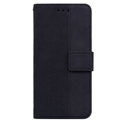 For Nokia C22 Imprinted Geometry Pattern PU Leather Stand Wallet Case Anti-Scratch Phone Cover