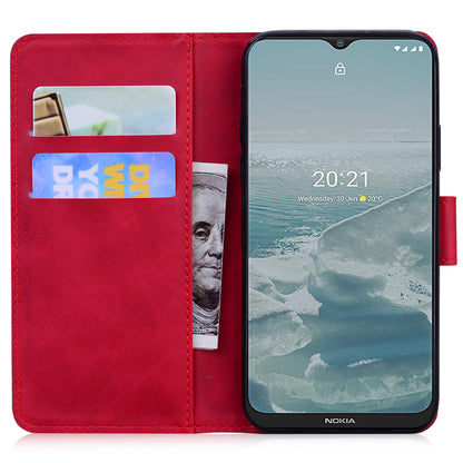 For Nokia C12 4G / C12 Pro / C12 Plus Phone Leather Case Butterfly Printing Stand Wallet Skin-touch Phone Cover