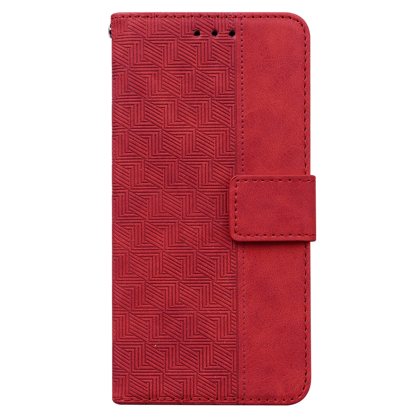 For Nokia C12 4G / C12 Plus / C12 Pro Geometry Imprinted PU Leather Phone Case Flip Stand Wallet Cover