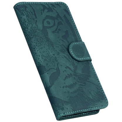 For Nokia C12 4G / C12 Pro / C12 Plus Tiger Imprinted PU Leather Case Anti-fall Phone Wallet Stand Shell