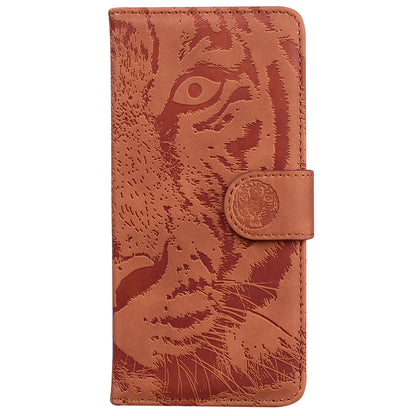 For Nokia C12 4G / C12 Pro / C12 Plus Tiger Imprinted PU Leather Case Anti-fall Phone Wallet Stand Shell