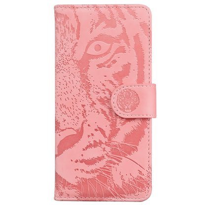 For Nokia C12 4G / C12 Pro / C12 Plus Tiger Imprinted PU Leather Case Anti-fall Phone Wallet Stand Shell