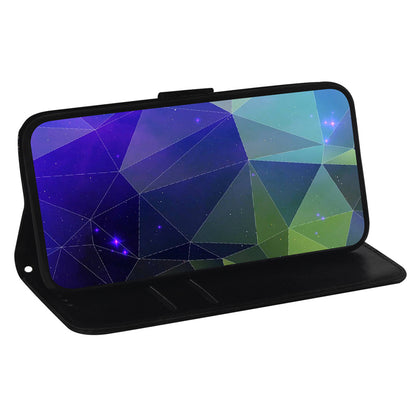 For Nokia C12 4G / C12 Pro / C12 Plus Mirror-Like Surface Leather Case Cell Phone Wallet Stand Cover