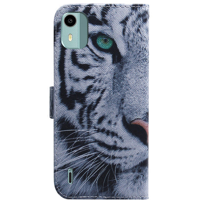 For Nokia C12 4G / C12 Pro / C12 Plus PU Leather Wallet Case Pattern Printing Stand Phone Cover