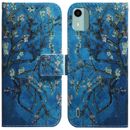 For Nokia C12 4G / C12 Pro / C12 Plus PU Leather Wallet Case Pattern Printing Stand Phone Cover