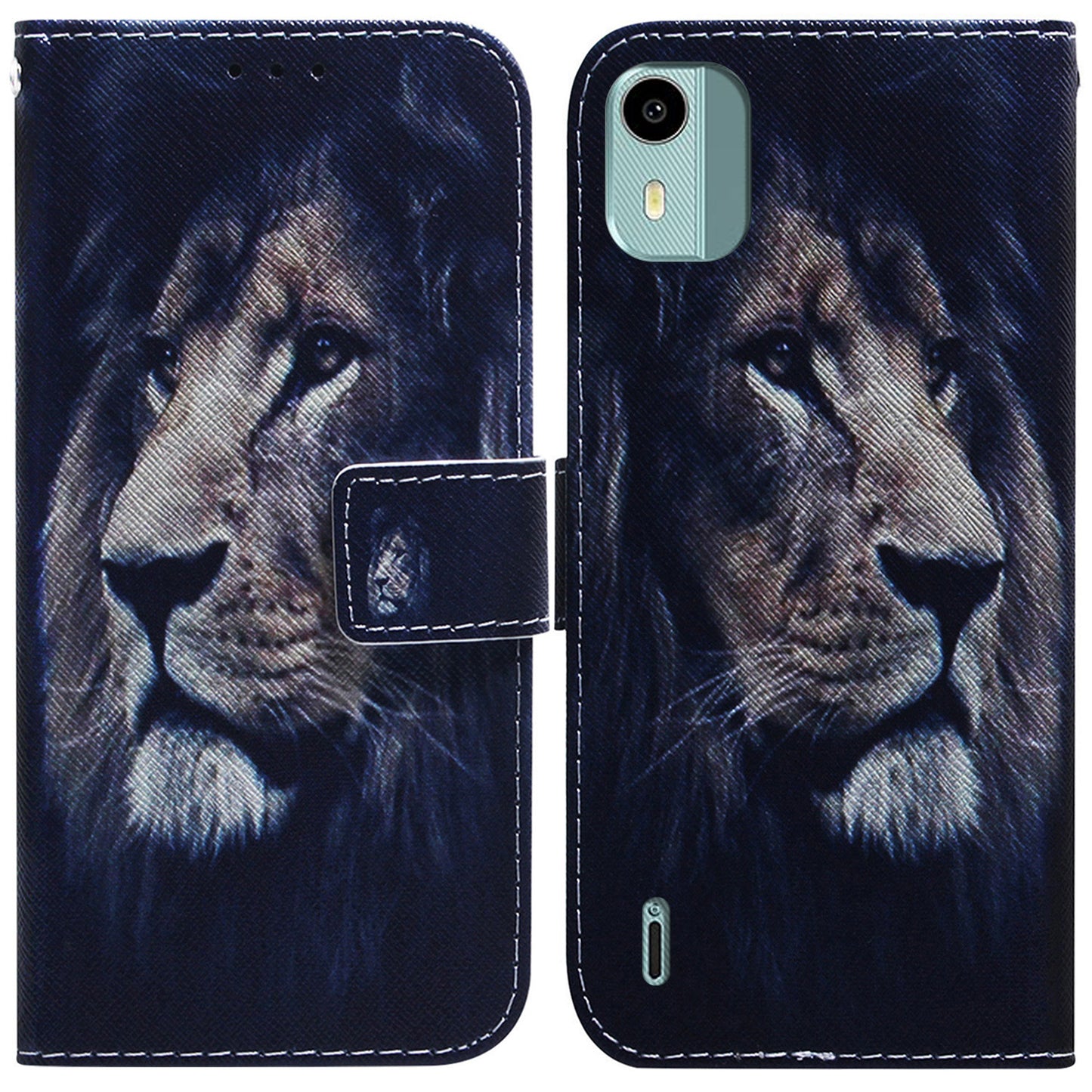 For Nokia C12 4G / C12 Pro / C12 Plus PU Leather Wallet Case Pattern Printing Stand Phone Cover