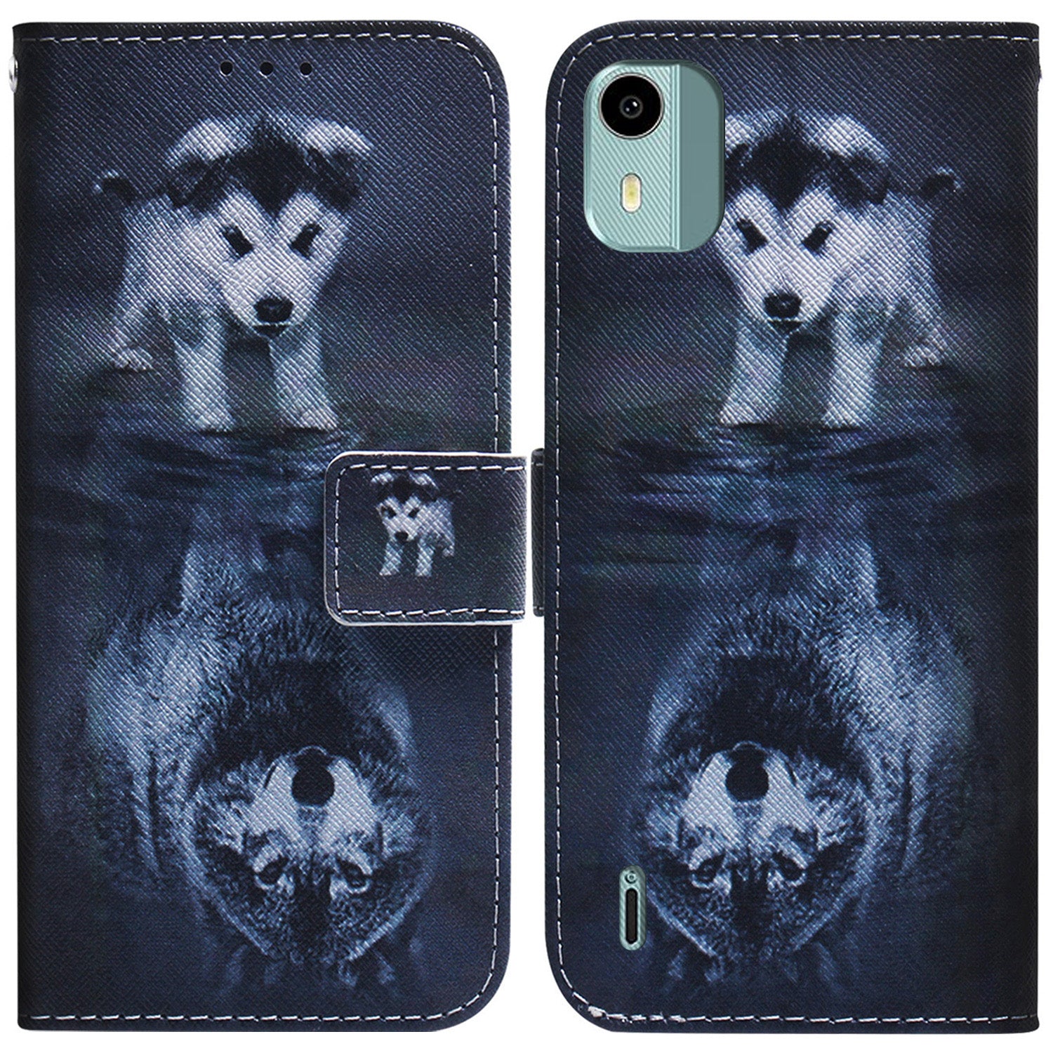 For Nokia C12 4G / C12 Pro / C12 Plus PU Leather Wallet Case Pattern Printing Stand Phone Cover