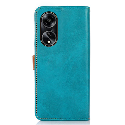 KHAZNEH For Oppo A1 5G Shockproof PU Leather Phone Cover Cowhide Texture Wallet Stand Case