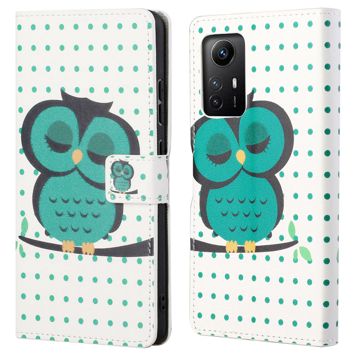 For Xiaomi Redmi Note 12S 4G Leather Phone Cover Pattern Printing Phone Case with Stand Wallet