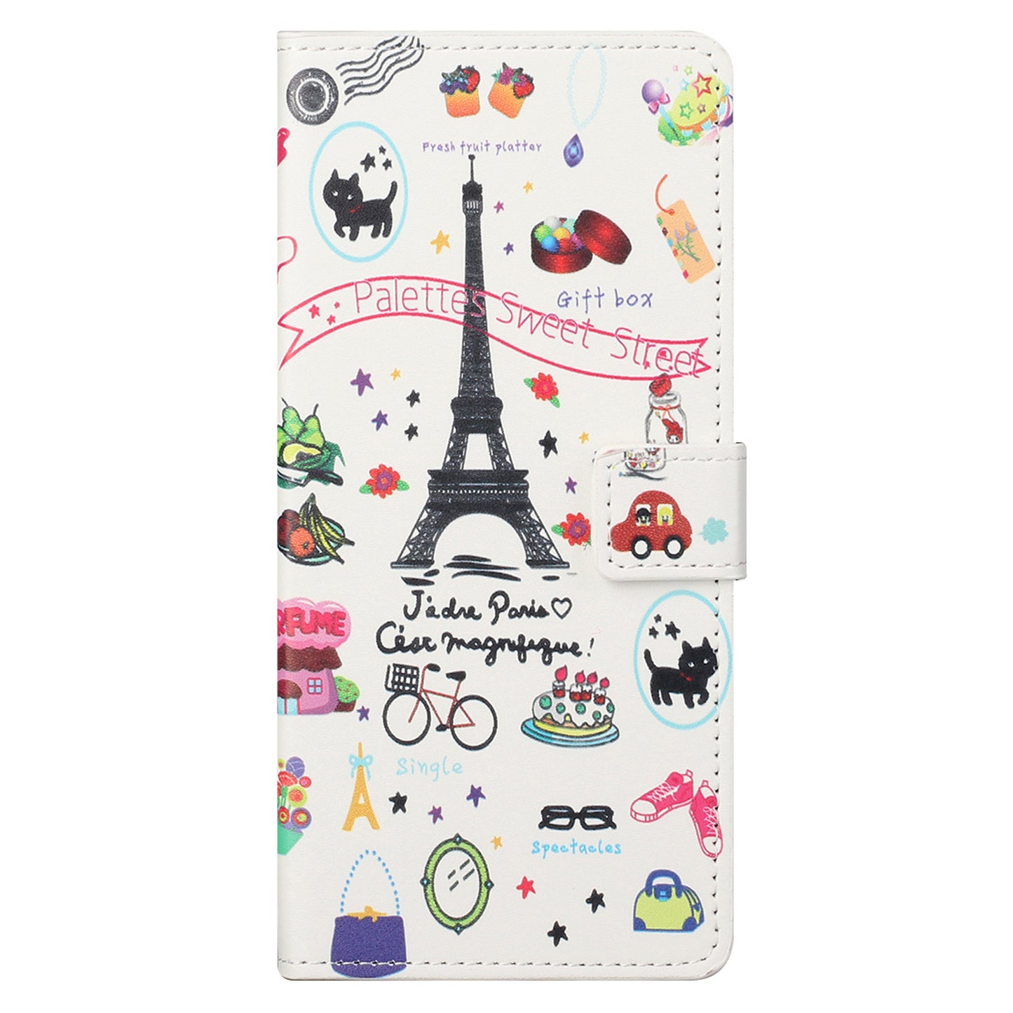 For Xiaomi Redmi Note 12S 4G Leather Phone Cover Pattern Printing Phone Case with Stand Wallet