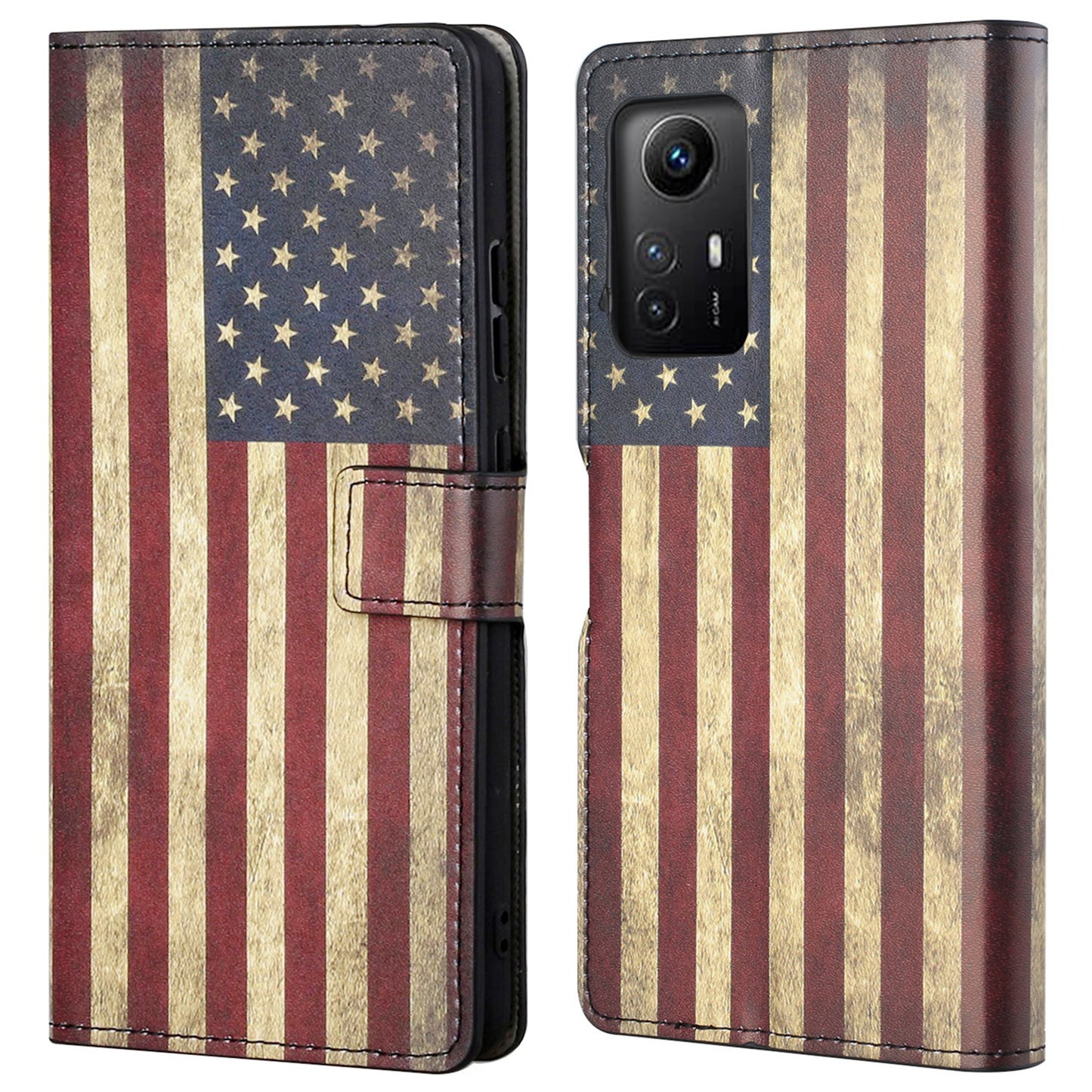 For Xiaomi Redmi Note 12S 4G Leather Phone Cover Pattern Printing Phone Case with Stand Wallet