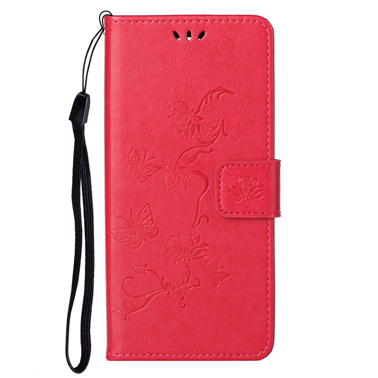 Leather Phone Case for Xiaomi Redmi Note 12S 4G Butterfly Flower Imprinted Flip Stand Wallet Cover
