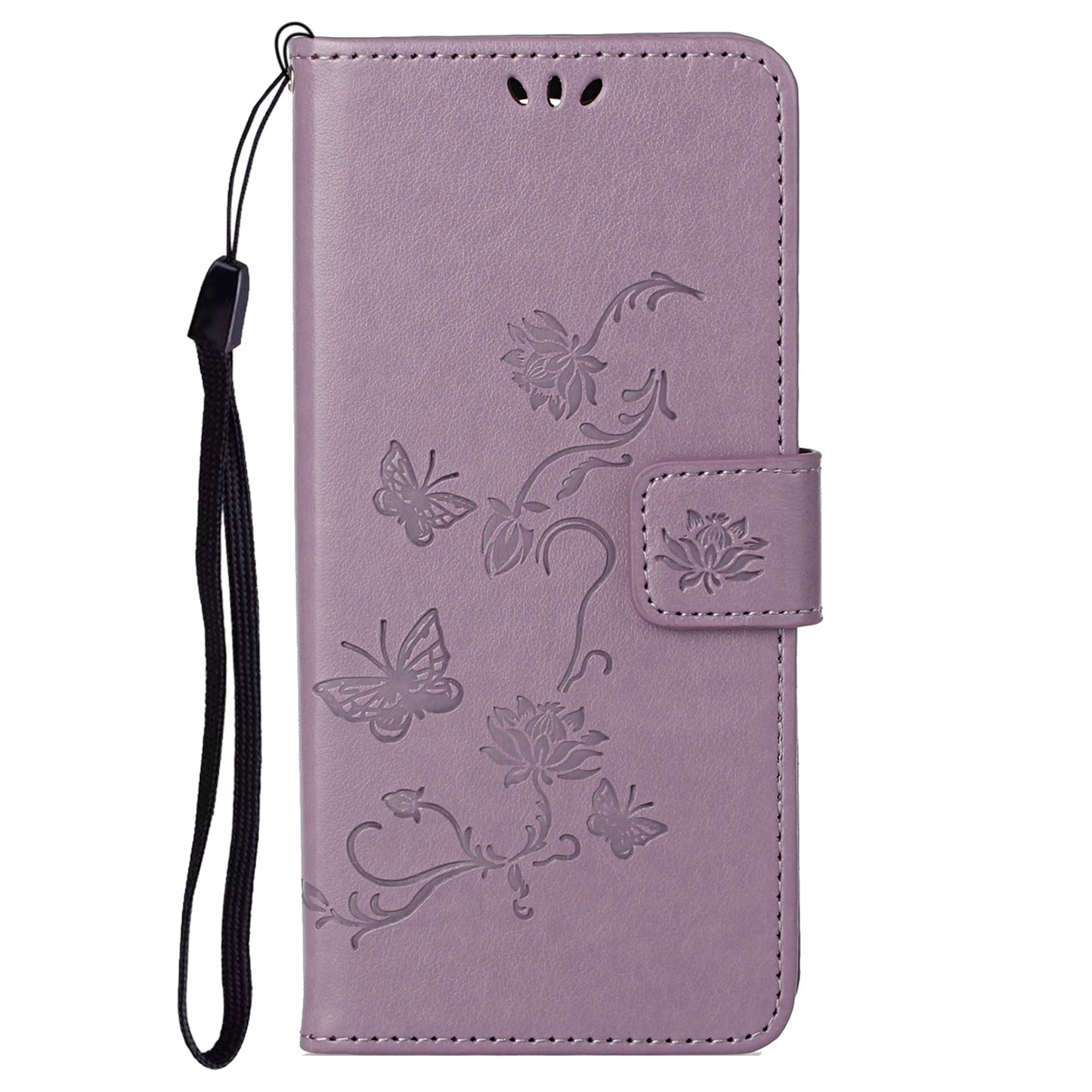 Leather Phone Case for Xiaomi Redmi Note 12S 4G Butterfly Flower Imprinted Flip Stand Wallet Cover