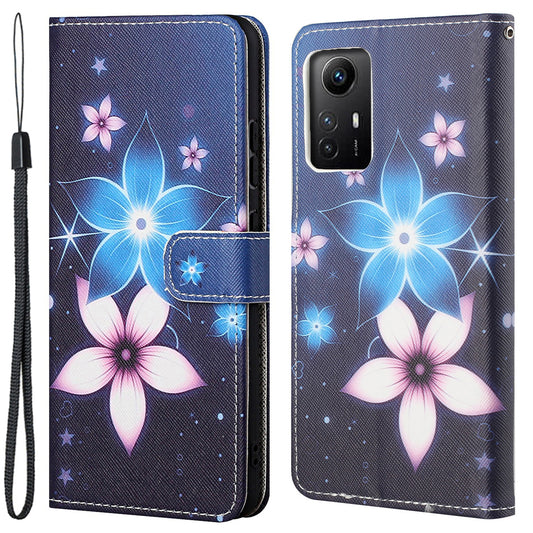 For Xiaomi Redmi Note 12S 4G Wallet Phone Case 3D Pattern Printing Stand Leather Phone Cover