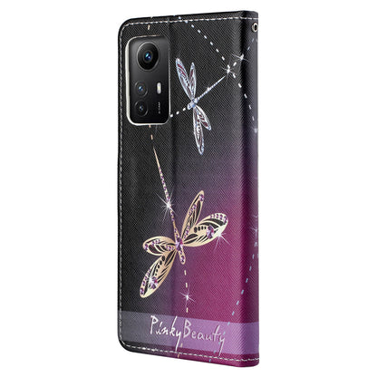 For Xiaomi Redmi Note 12S 4G Wallet Phone Case 3D Pattern Printing Stand Leather Phone Cover