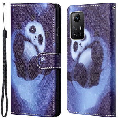 For Xiaomi Redmi Note 12S 4G Wallet Phone Case 3D Pattern Printing Stand Leather Phone Cover