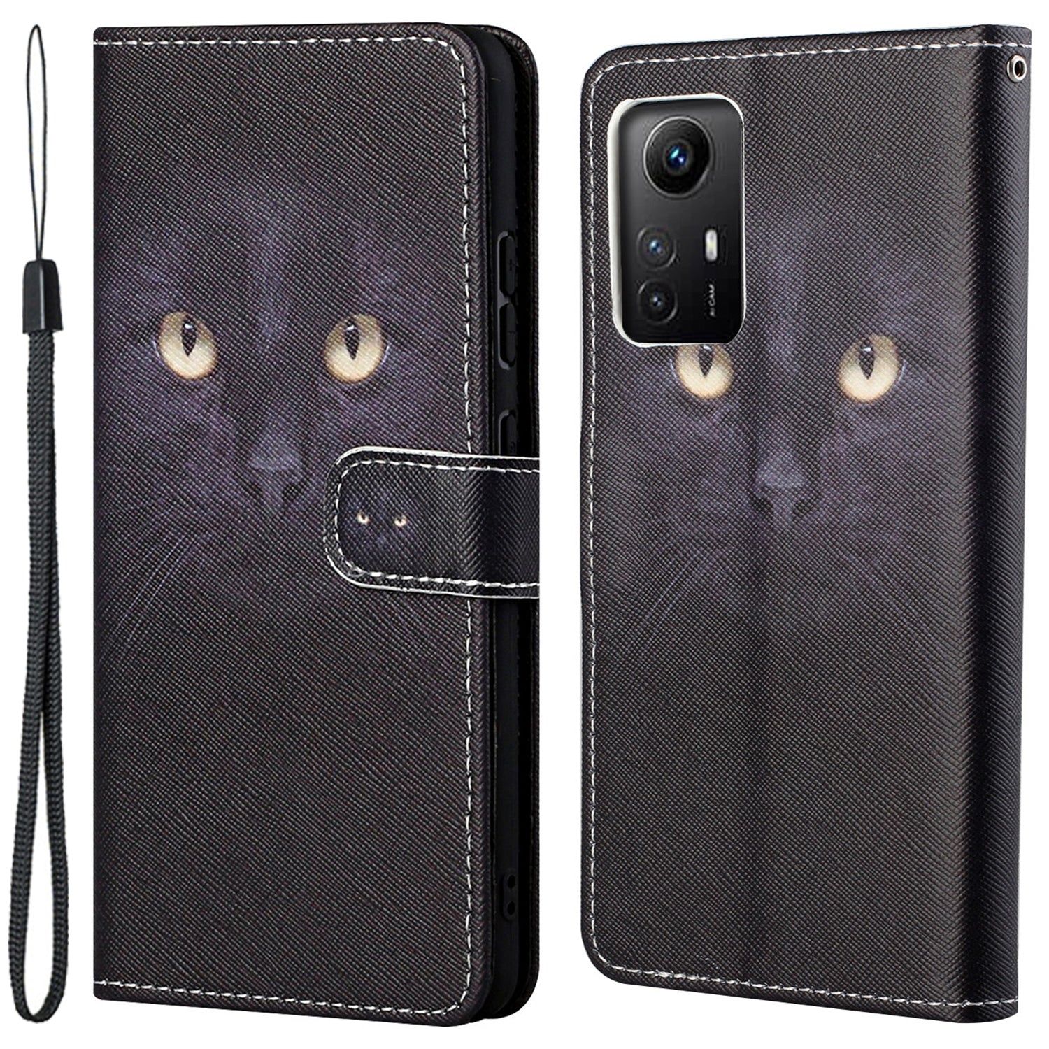 For Xiaomi Redmi Note 12S 4G Wallet Phone Case 3D Pattern Printing Stand Leather Phone Cover