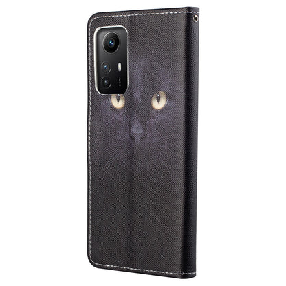 For Xiaomi Redmi Note 12S 4G Wallet Phone Case 3D Pattern Printing Stand Leather Phone Cover