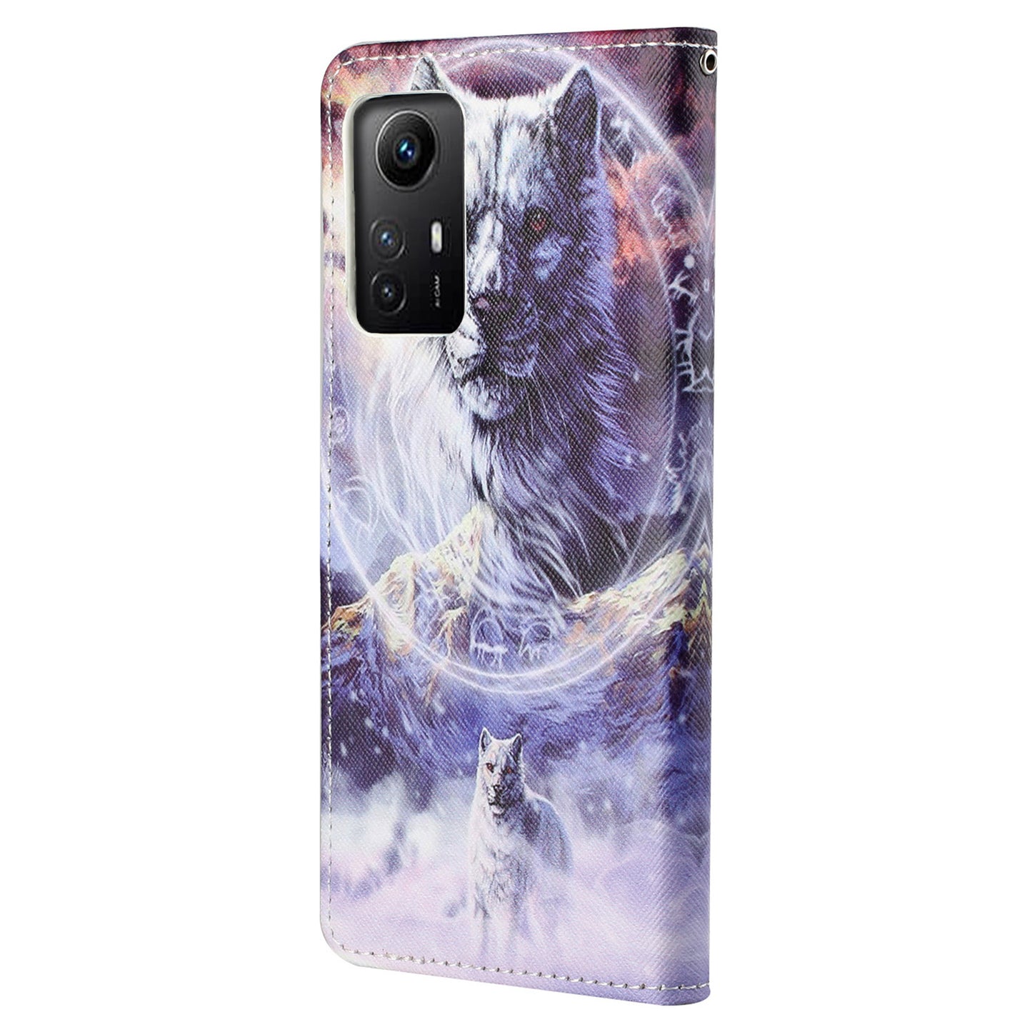 For Xiaomi Redmi Note 12S 4G Wallet Phone Case 3D Pattern Printing Stand Leather Phone Cover