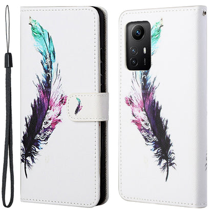 For Xiaomi Redmi Note 12S 4G Wallet Phone Case 3D Pattern Printing Stand Leather Phone Cover