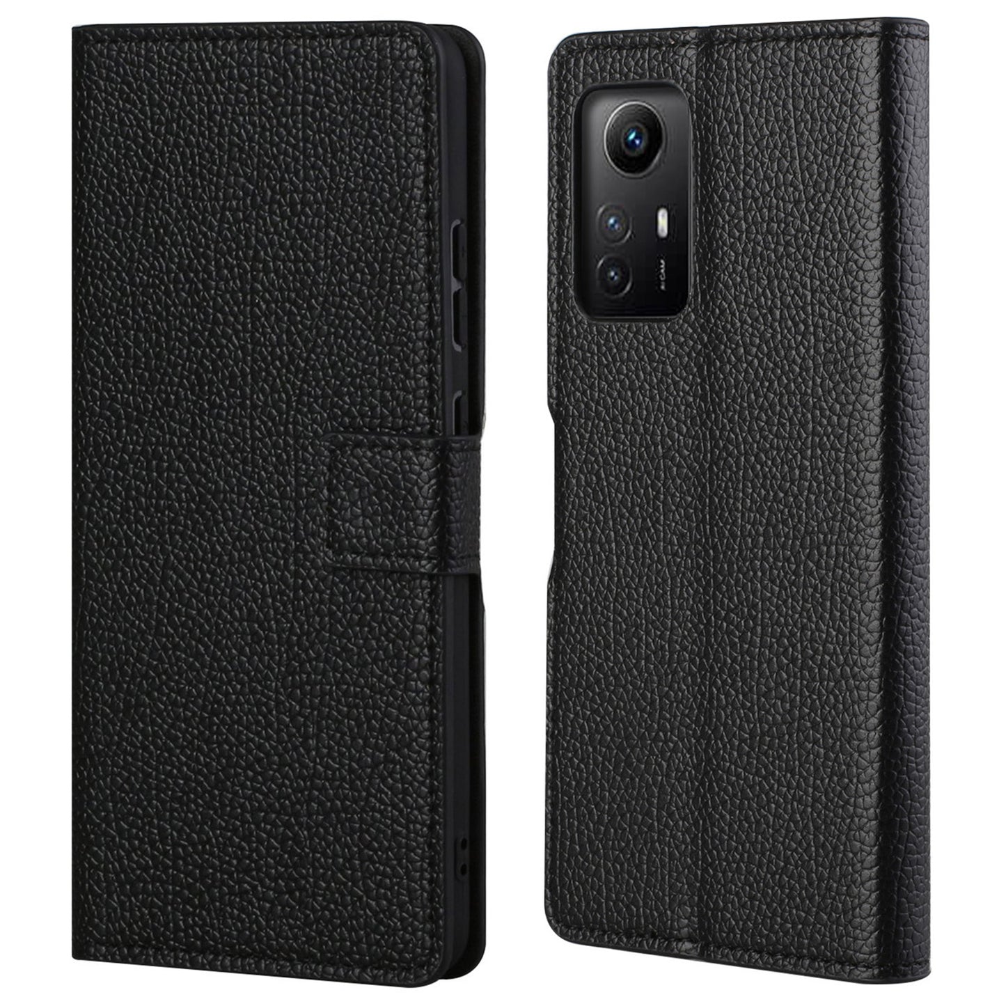 For Xiaomi Redmi Note 12S 4G Litchi Texture Cellphone Cover Phone Wallet Book Stand Phone Case