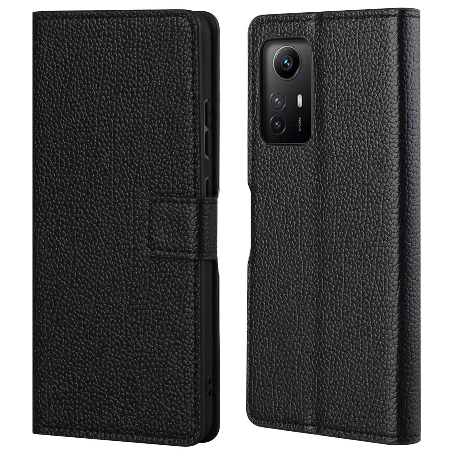 For Xiaomi Redmi Note 12S 4G Litchi Texture Cellphone Cover Phone Wallet Book Stand Phone Case