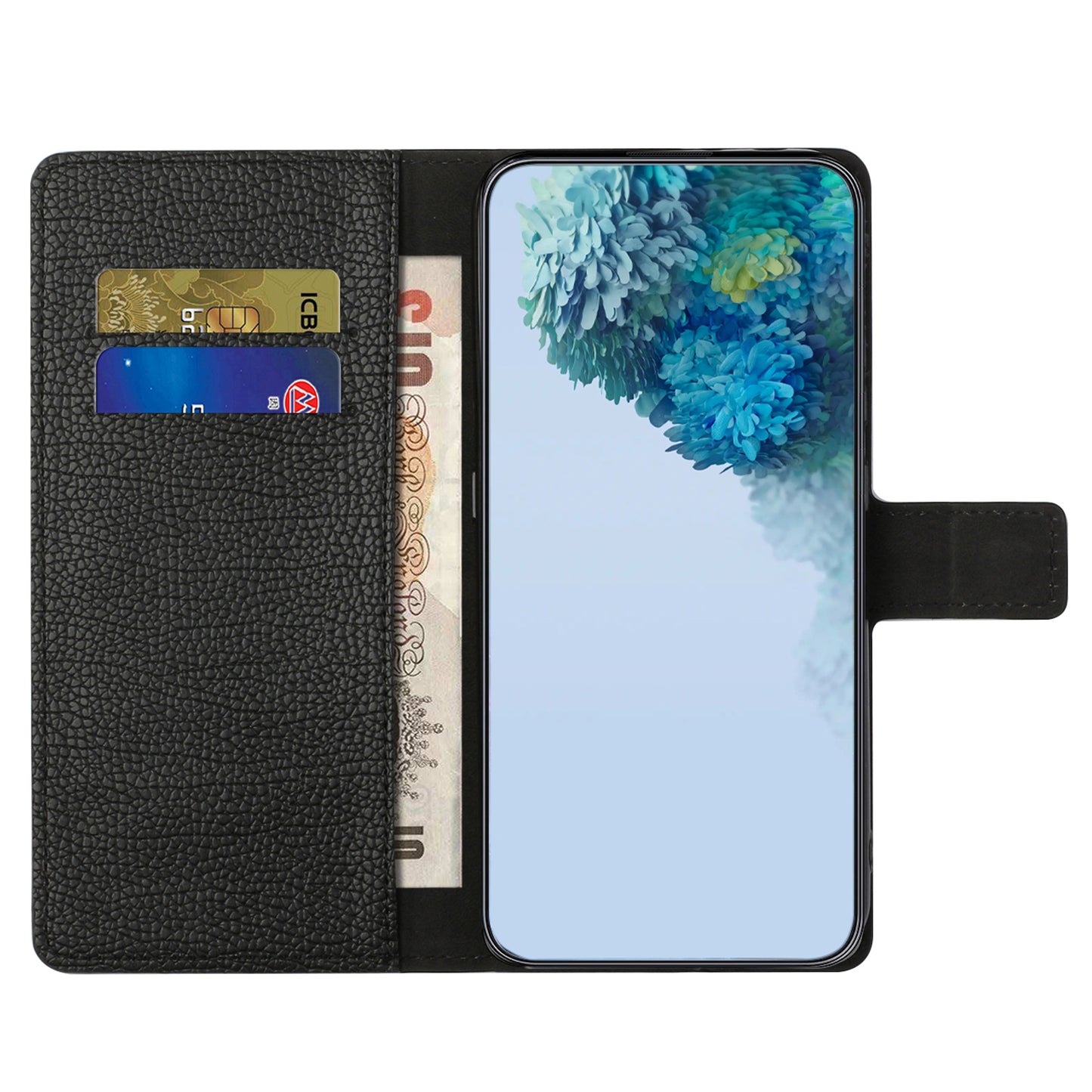 For Xiaomi Redmi Note 12S 4G Litchi Texture Cellphone Cover Phone Wallet Book Stand Phone Case