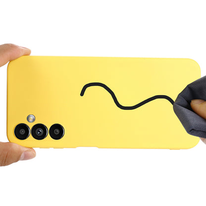 For Samsung Galaxy M54 5G / F54 5G Liquid Silicone Back Cover Drop-proof Mobile Phone Case with Soft Lining