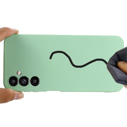 For Samsung Galaxy M54 5G / F54 5G Liquid Silicone Back Cover Drop-proof Mobile Phone Case with Soft Lining