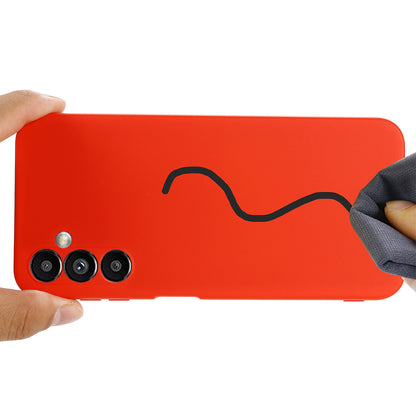 For Samsung Galaxy M54 5G / F54 5G Liquid Silicone Back Cover Drop-proof Mobile Phone Case with Soft Lining