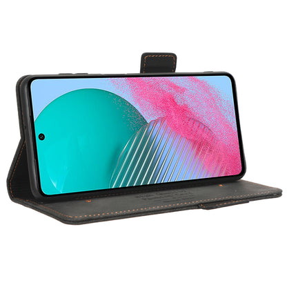For Samsung Galaxy M54 5G / F54 5G Wallet Phone Case Hardware Decor PU Leather Cover with Stand