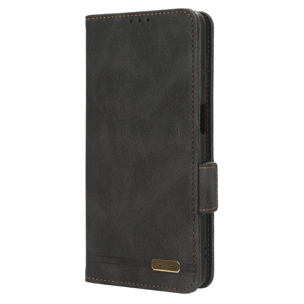 For Samsung Galaxy M54 5G / F54 5G Wallet Phone Case Hardware Decor PU Leather Cover with Stand