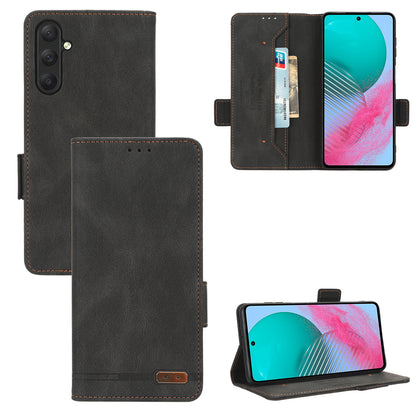 For Samsung Galaxy M54 5G / F54 5G Wallet Phone Case Hardware Decor PU Leather Cover with Stand