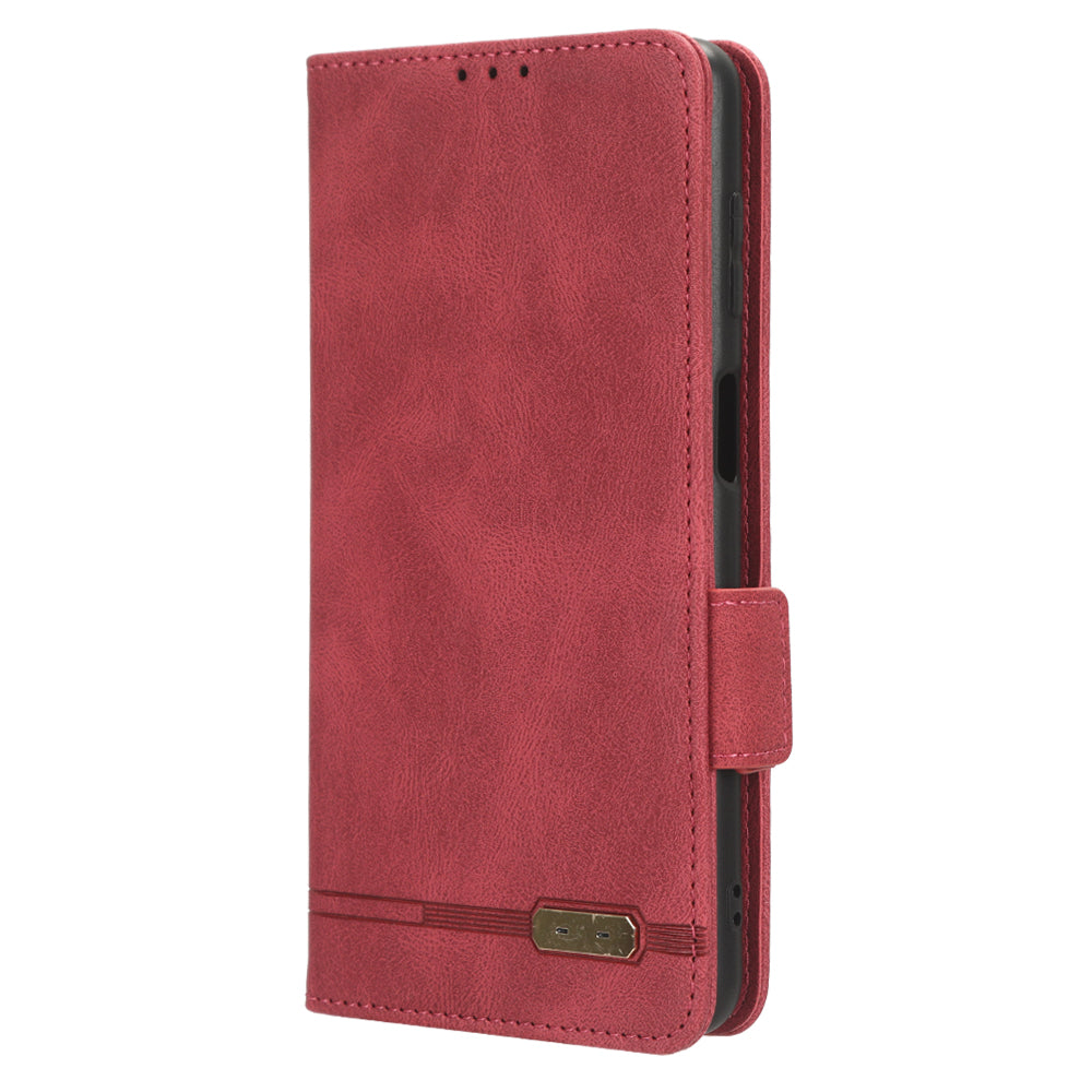 For Samsung Galaxy M54 5G / F54 5G Wallet Phone Case Hardware Decor PU Leather Cover with Stand