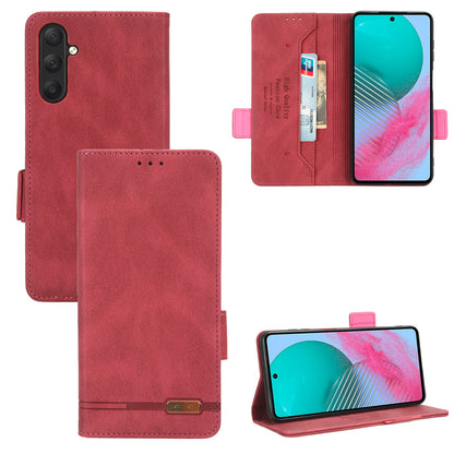 For Samsung Galaxy M54 5G / F54 5G Wallet Phone Case Hardware Decor PU Leather Cover with Stand