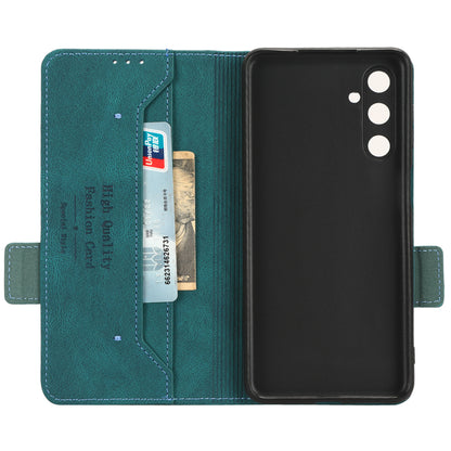 For Samsung Galaxy M54 5G / F54 5G Wallet Phone Case Hardware Decor PU Leather Cover with Stand