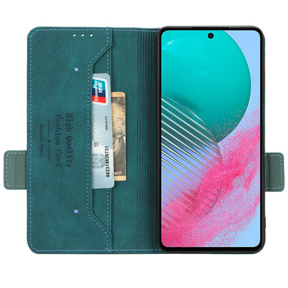 For Samsung Galaxy M54 5G / F54 5G Wallet Phone Case Hardware Decor PU Leather Cover with Stand