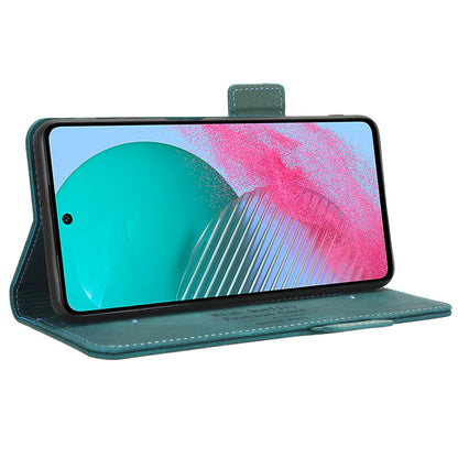 For Samsung Galaxy M54 5G / F54 5G Wallet Phone Case Hardware Decor PU Leather Cover with Stand