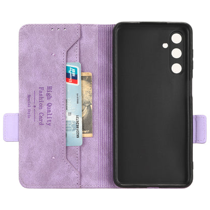 For Samsung Galaxy M54 5G / F54 5G Wallet Phone Case Hardware Decor PU Leather Cover with Stand