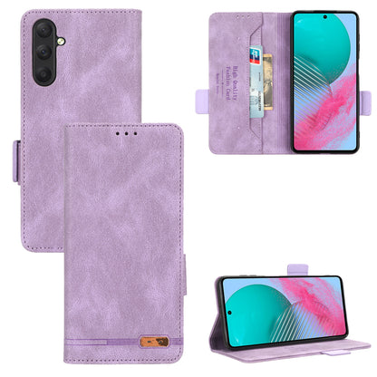 For Samsung Galaxy M54 5G / F54 5G Wallet Phone Case Hardware Decor PU Leather Cover with Stand
