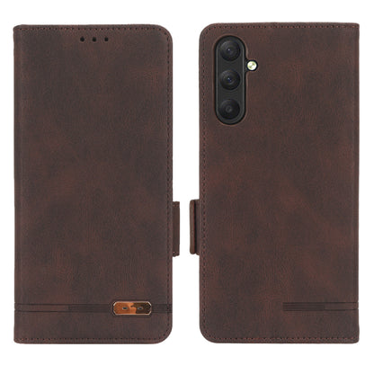 For Samsung Galaxy M54 5G / F54 5G Wallet Phone Case Hardware Decor PU Leather Cover with Stand