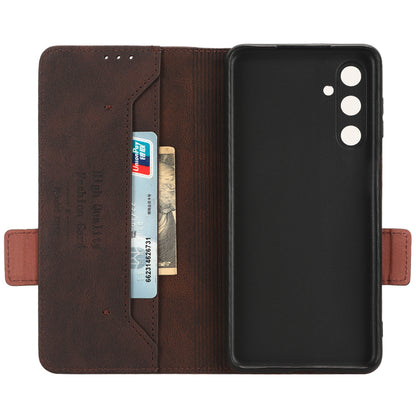 For Samsung Galaxy M54 5G / F54 5G Wallet Phone Case Hardware Decor PU Leather Cover with Stand