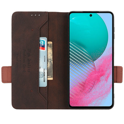 For Samsung Galaxy M54 5G / F54 5G Wallet Phone Case Hardware Decor PU Leather Cover with Stand