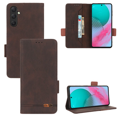 For Samsung Galaxy M54 5G / F54 5G Wallet Phone Case Hardware Decor PU Leather Cover with Stand
