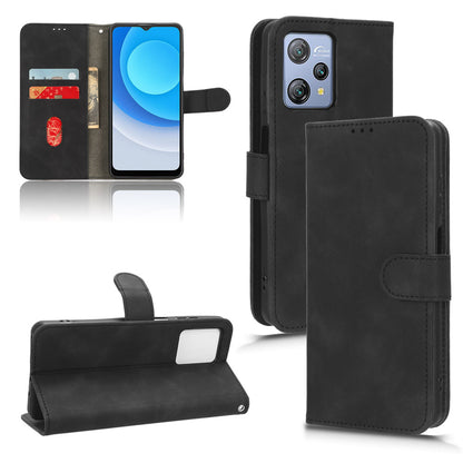 For Blackview A53 Pro PU Leather Flip Phone Case Stand Wallet Skin-touch Cover
