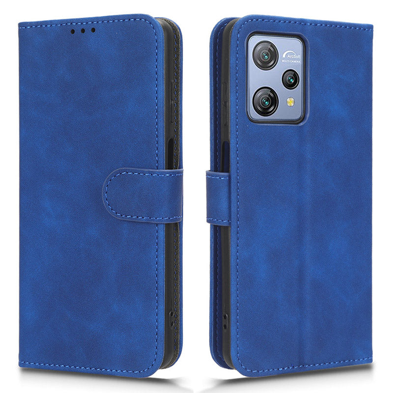 For Blackview A53 Pro PU Leather Flip Phone Case Stand Wallet Skin-touch Cover