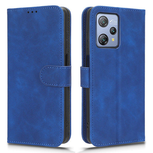 For Blackview A53 Pro PU Leather Flip Phone Case Stand Wallet Skin-touch Cover