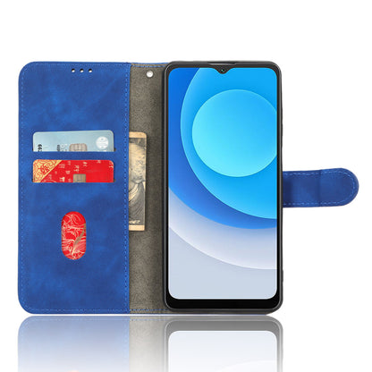 For Blackview A53 Pro PU Leather Flip Phone Case Stand Wallet Skin-touch Cover