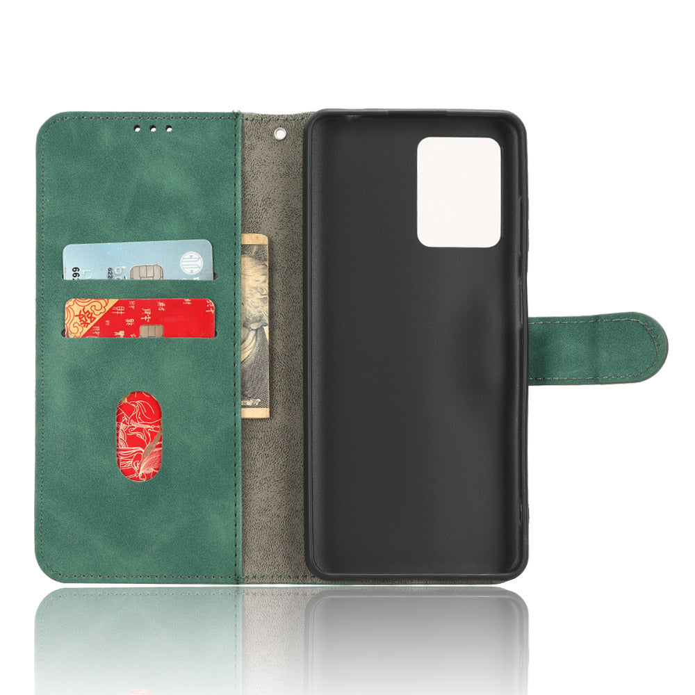 For Blackview A53 Pro PU Leather Flip Phone Case Stand Wallet Skin-touch Cover